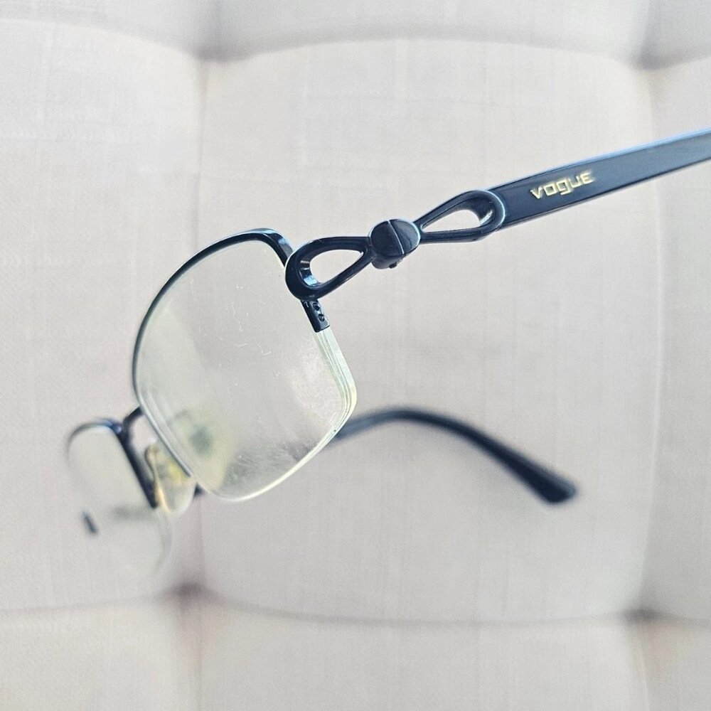 Vogue Eyewear Women Eyeglasses Frame Black VO3824 Half Rim Glasses Eye wear